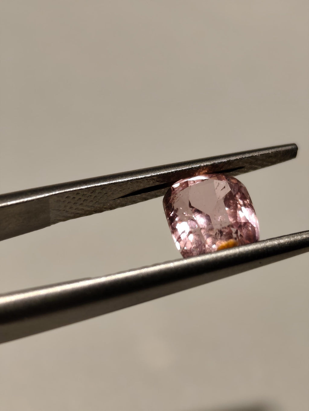 Natural 1.45 Ct Light Pink Tourmaline  Cushion Cut  Afghan Blush Gemstone Loose Stone