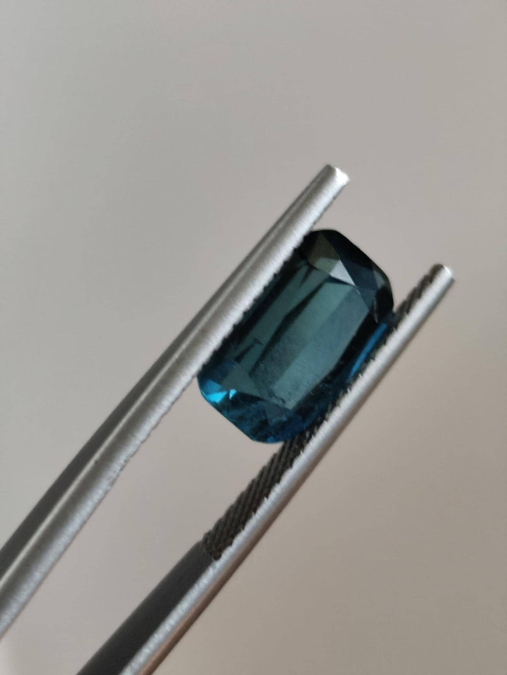 Natural Teal Tourmaline 3.09 Ct Cushion Cut Afghan Blue Green Indicolite Loose Gemstone