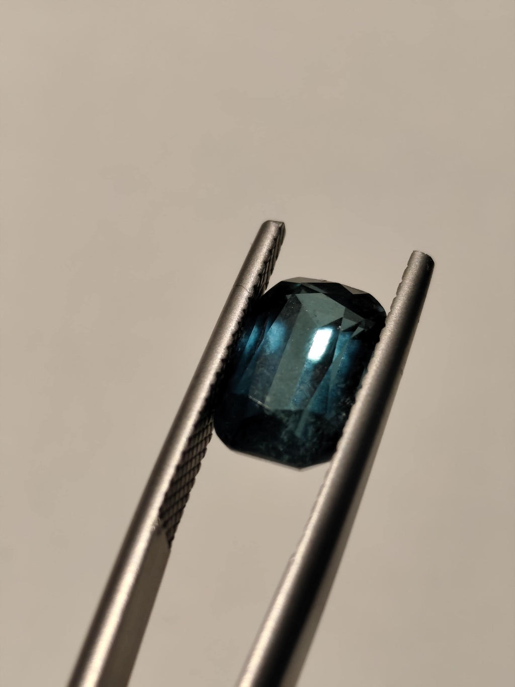 Natural Teal Tourmaline 3.09 Ct Cushion Cut Afghan Blue Green Indicolite Loose Gemstone