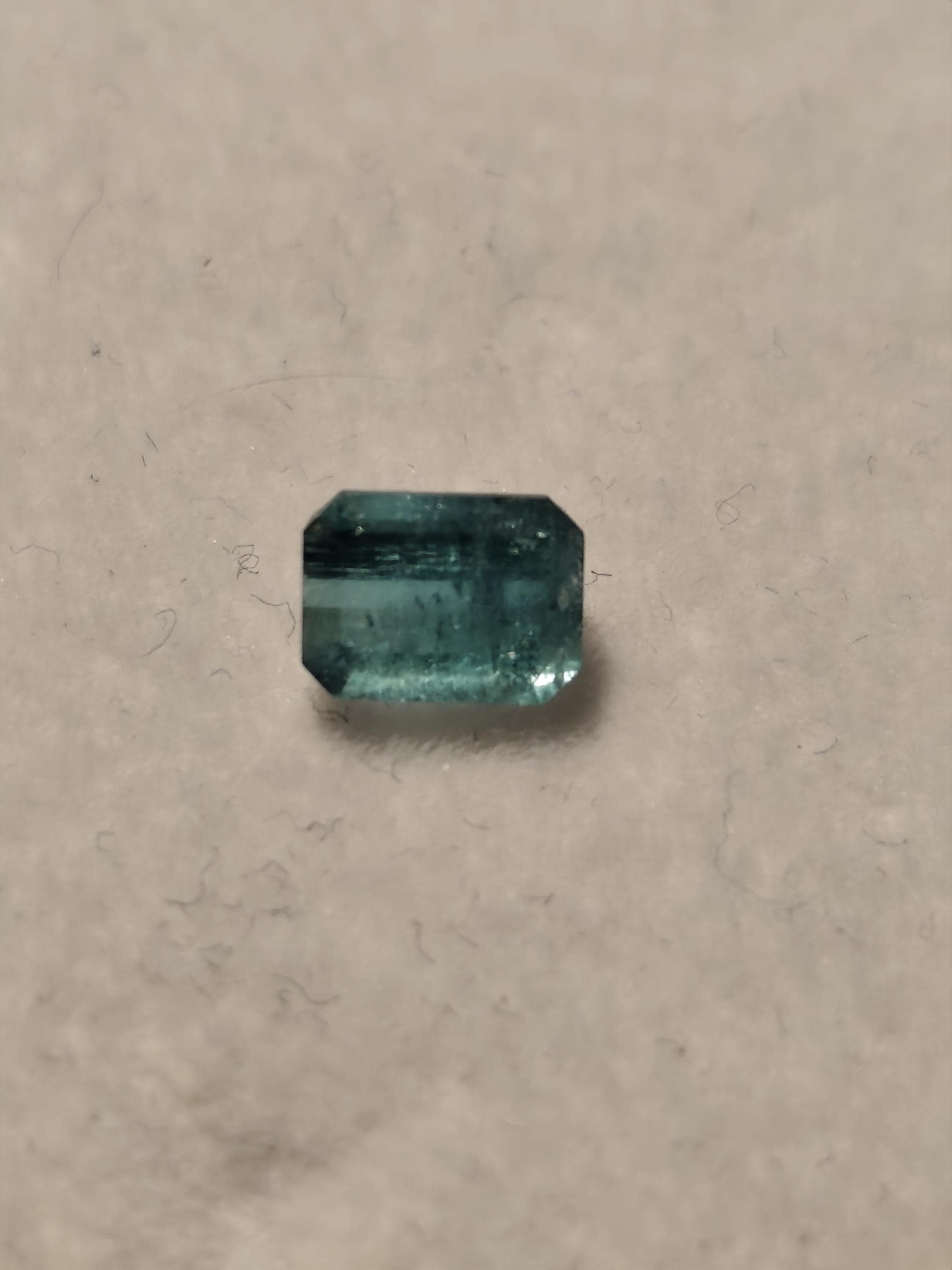 0.92 Ct Natural Afghan Blue-Green Tourmaline – Lagoon Teal Emerald Cut Loose Gemstone