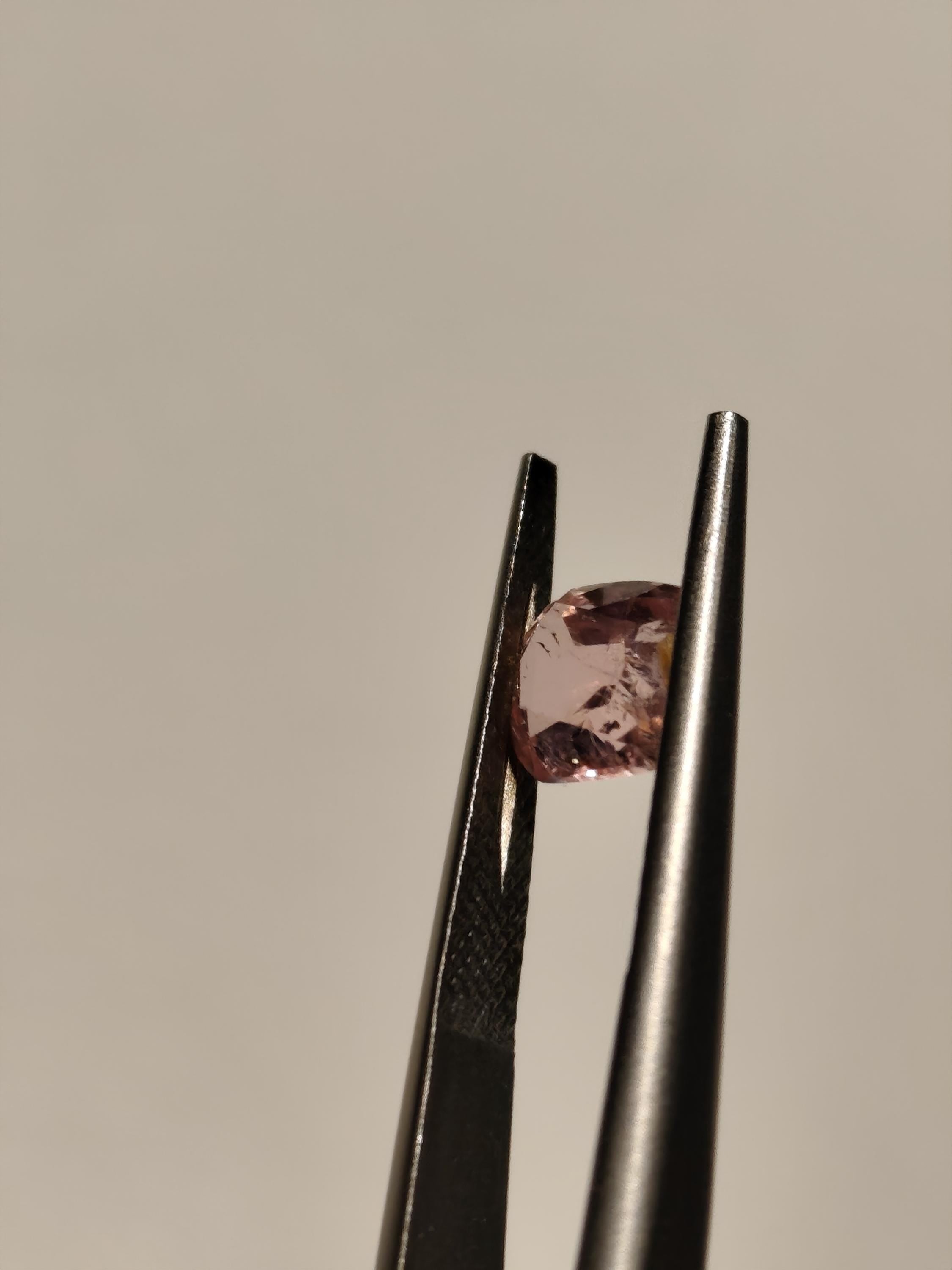 Natural 1.45 Ct Light Pink Tourmaline  Cushion Cut  Afghan Blush Gemstone Loose Stone