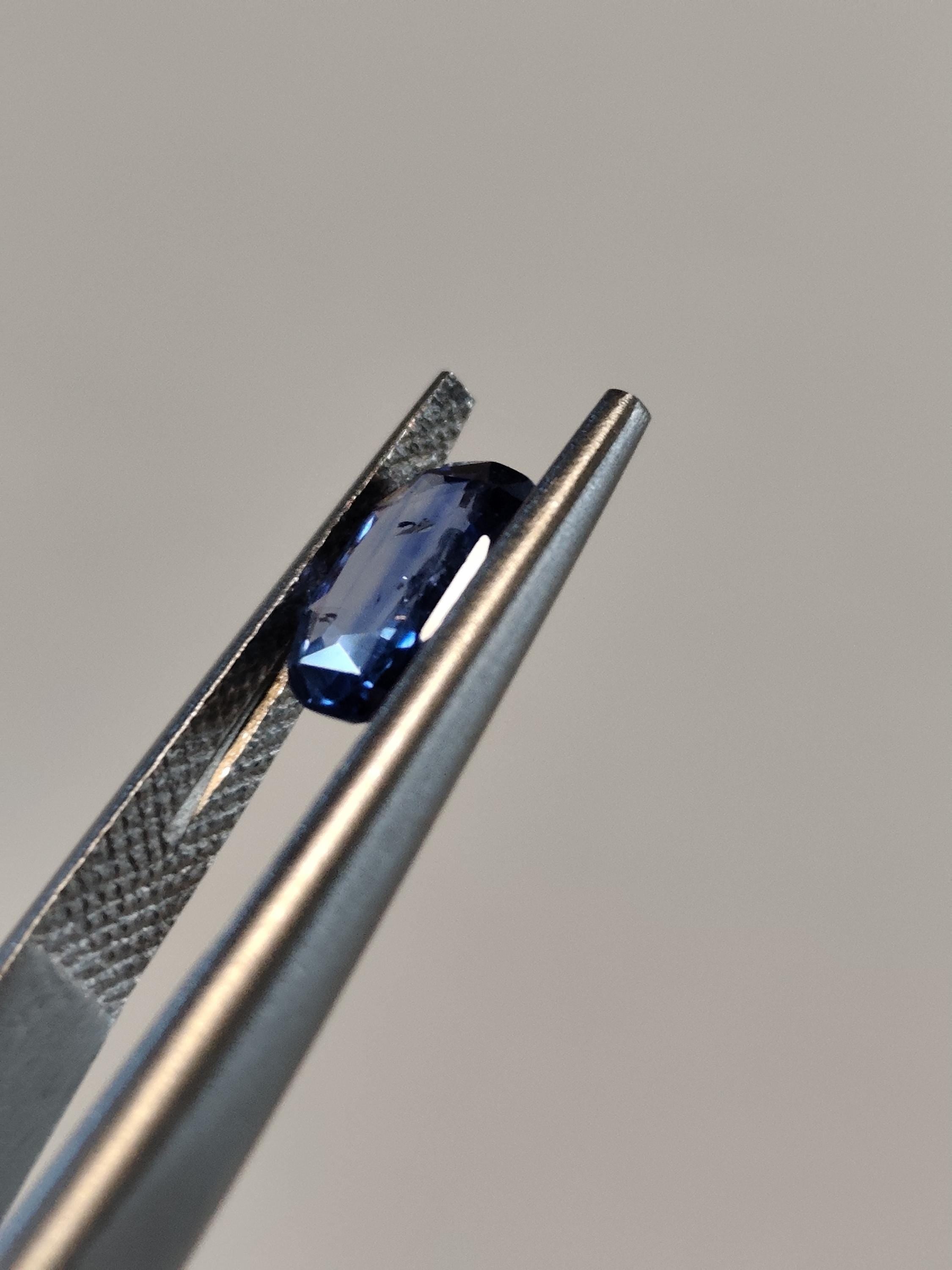 Vivid Electric Blue Sapphire 1.57 Ct Cushion Cut Natural Certified Sapphire Loose Gemstone