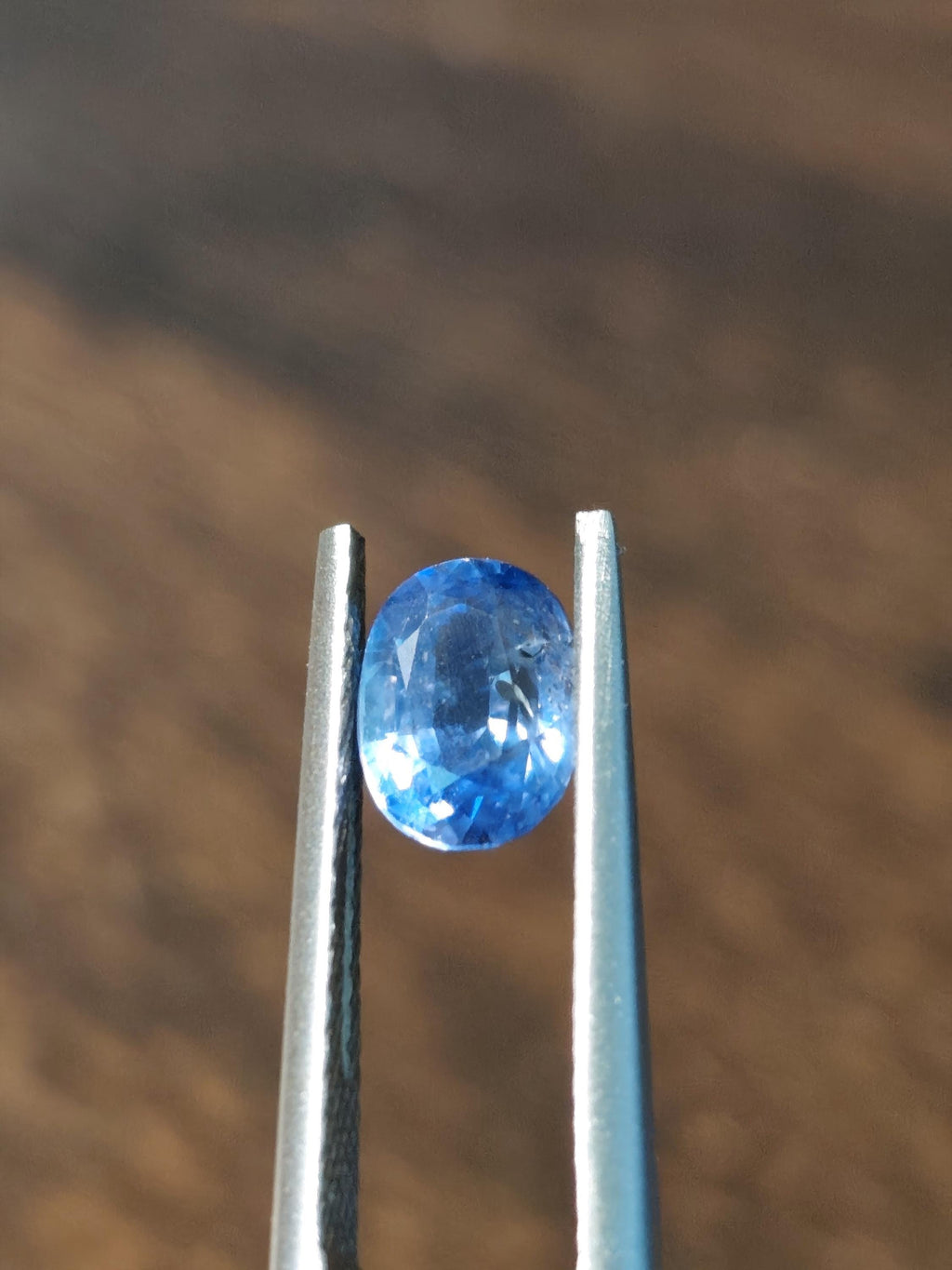 1.58 Ct Electric Royal Blue Sapphire Natural Heated Oval Vivid Neon Gemstone  for Ring