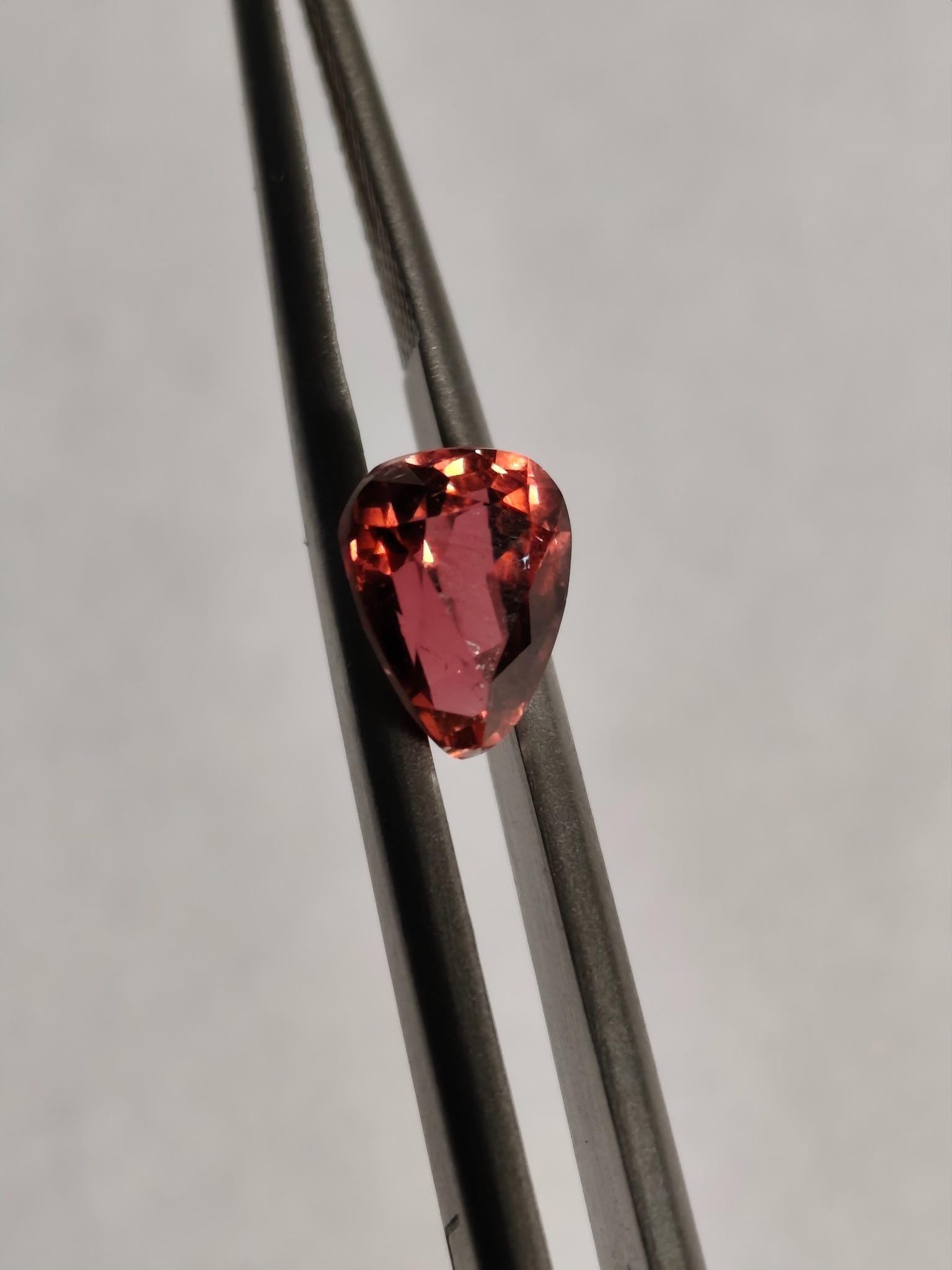 Natural 1.75 Ct Rubellite Tourmaline Vivid Raspberry Red Loose Gemstone Afghanistan Sparkling Custom Jewelry