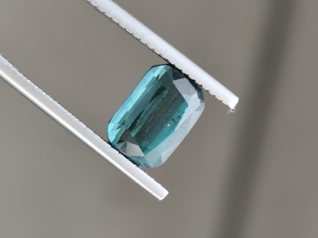 3.10 Ct Natural Indicolite Tourmaline Afghanistan No Heat Deep Indigo Teal Loose Gemstone