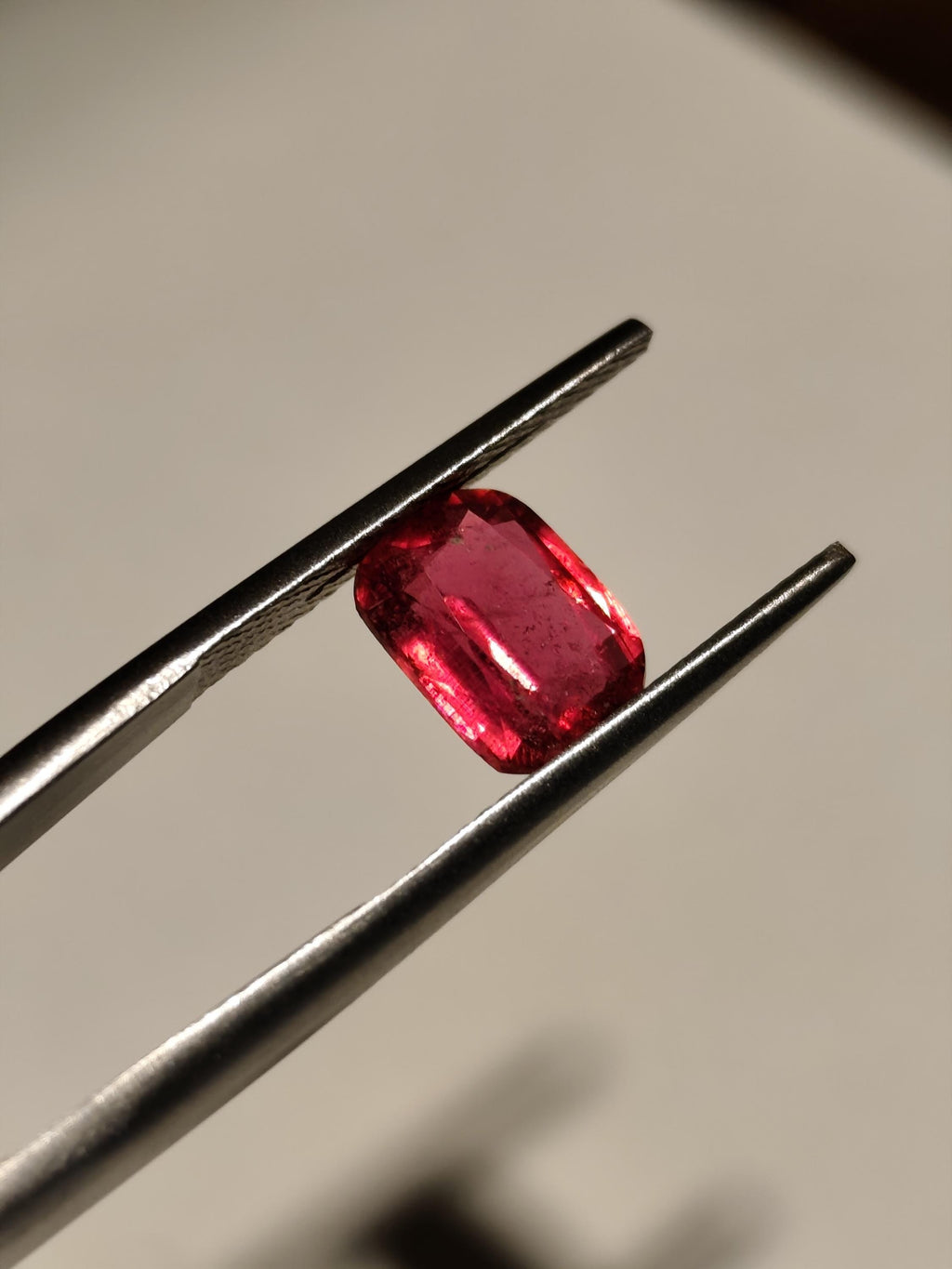 Natural Rubellite Tourmaline 1.73 Ct – Rich Raspberry Red – Cushion Cut – Afghanistan – Loose Gemstone