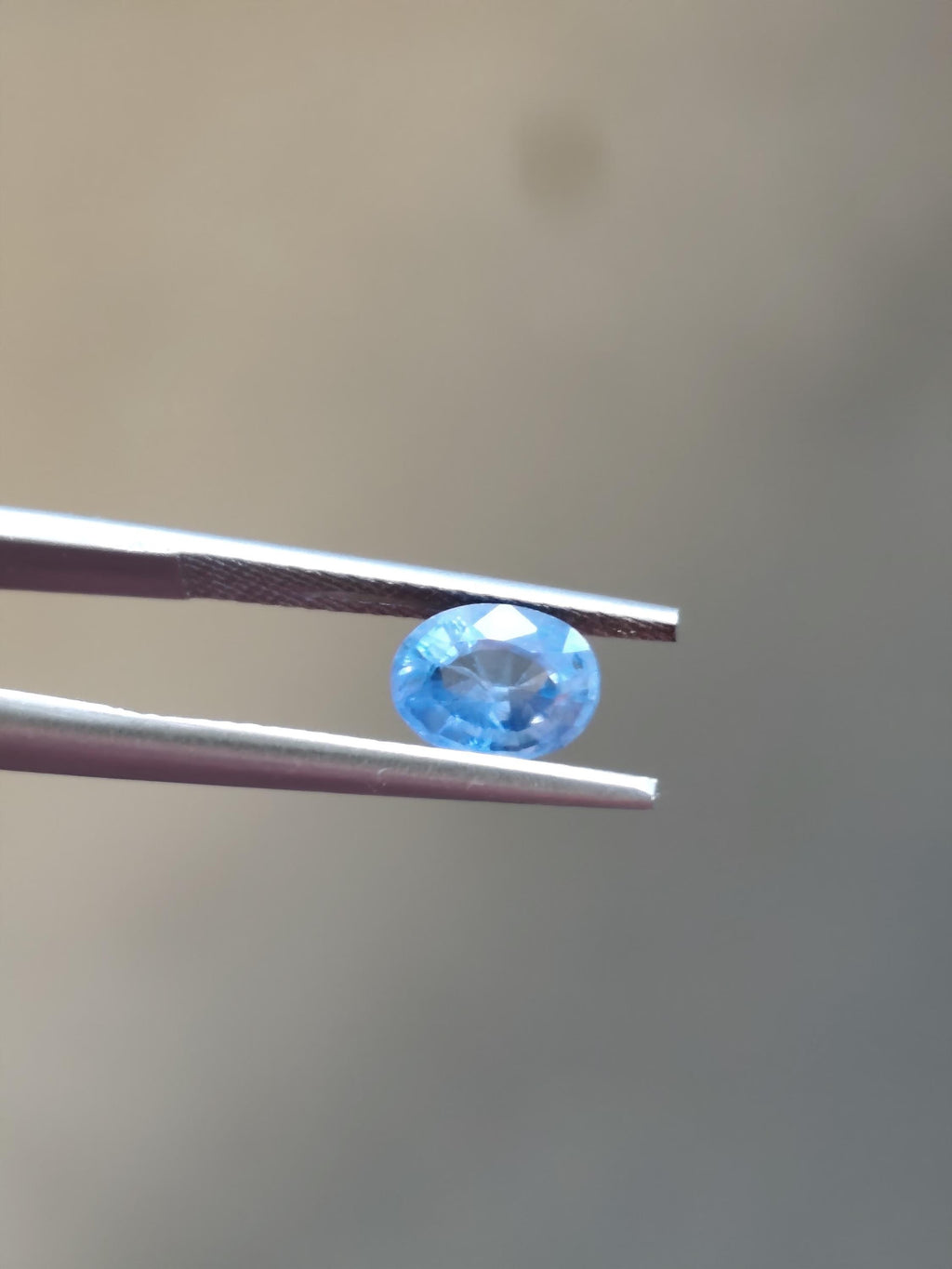 1.23 Ct Neon Cornflower Blue Sapphire Certified Natural Oval Cut Loose Sapphire