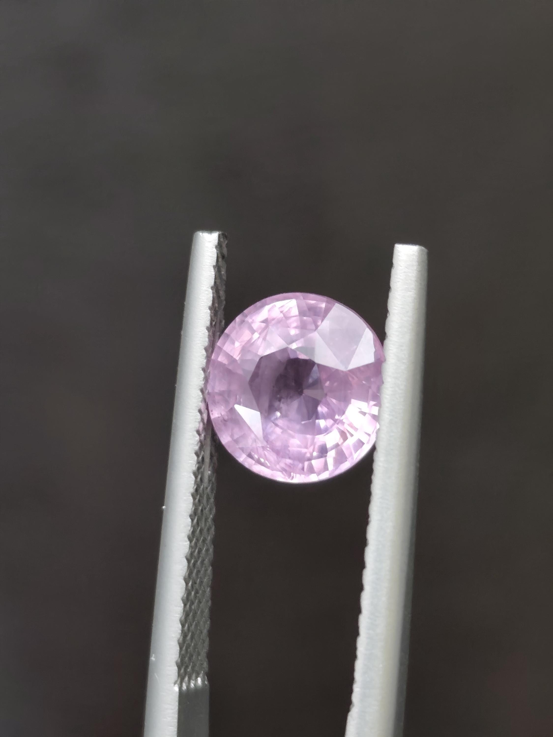 2.00 Ct Unheated Pastel Pink Sapphire | Sri Lanka | Certified Natural Corundum