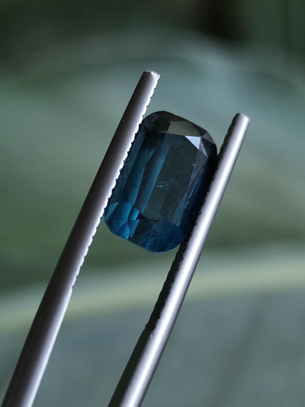 Natural Teal Tourmaline 3.09 Ct Cushion Cut Afghan Blue Green Indicolite Loose Gemstone