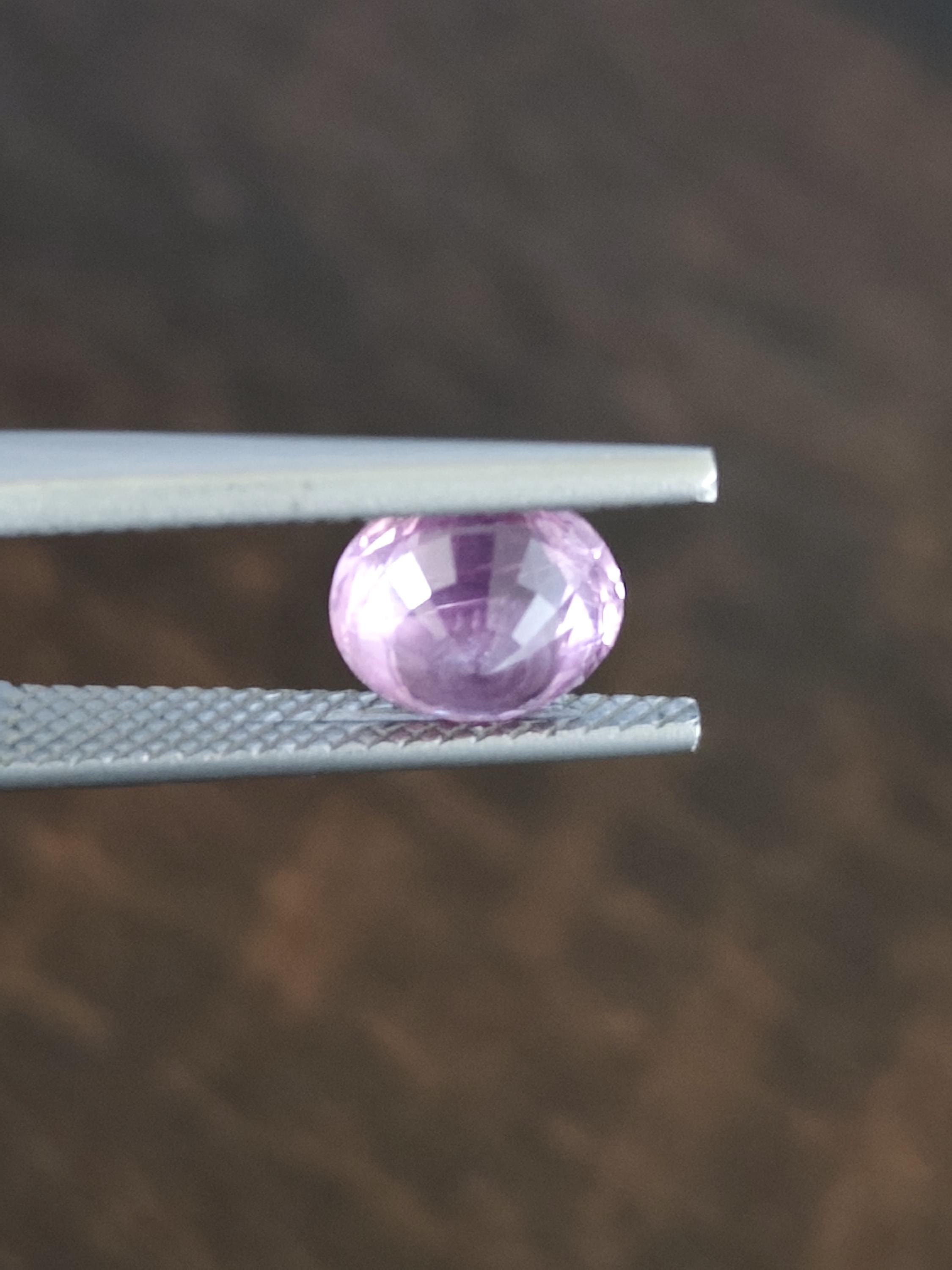 2.00 Ct Unheated Pastel Pink Sapphire | Sri Lanka | Certified Natural Corundum