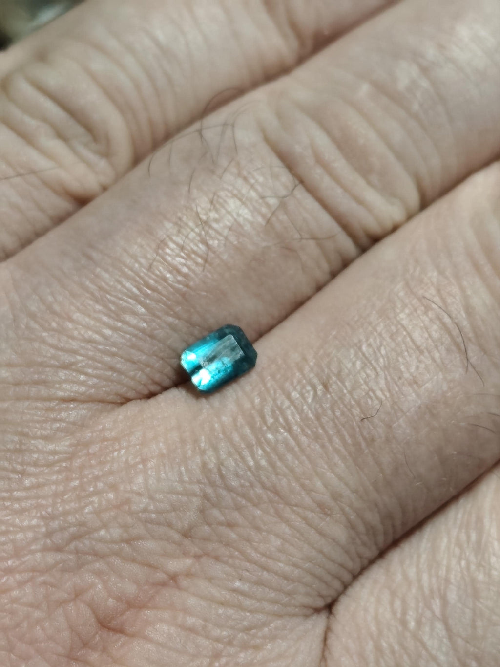 0.92 Ct Natural Afghan Blue-Green Tourmaline – Lagoon Teal Emerald Cut Loose Gemstone