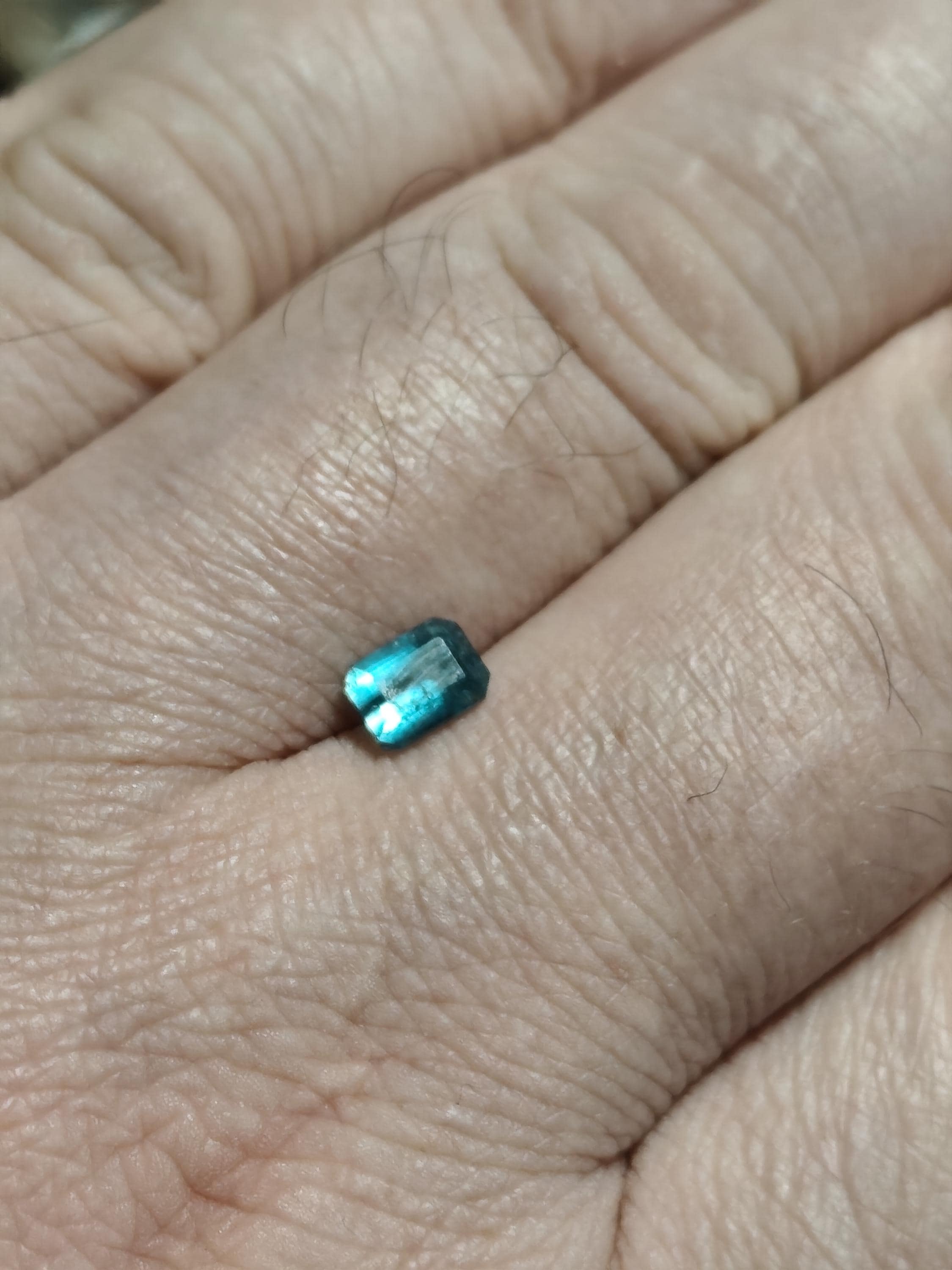 0.92 Ct Natural Afghan Blue-Green Tourmaline – Lagoon Teal Emerald Cut Loose Gemstone