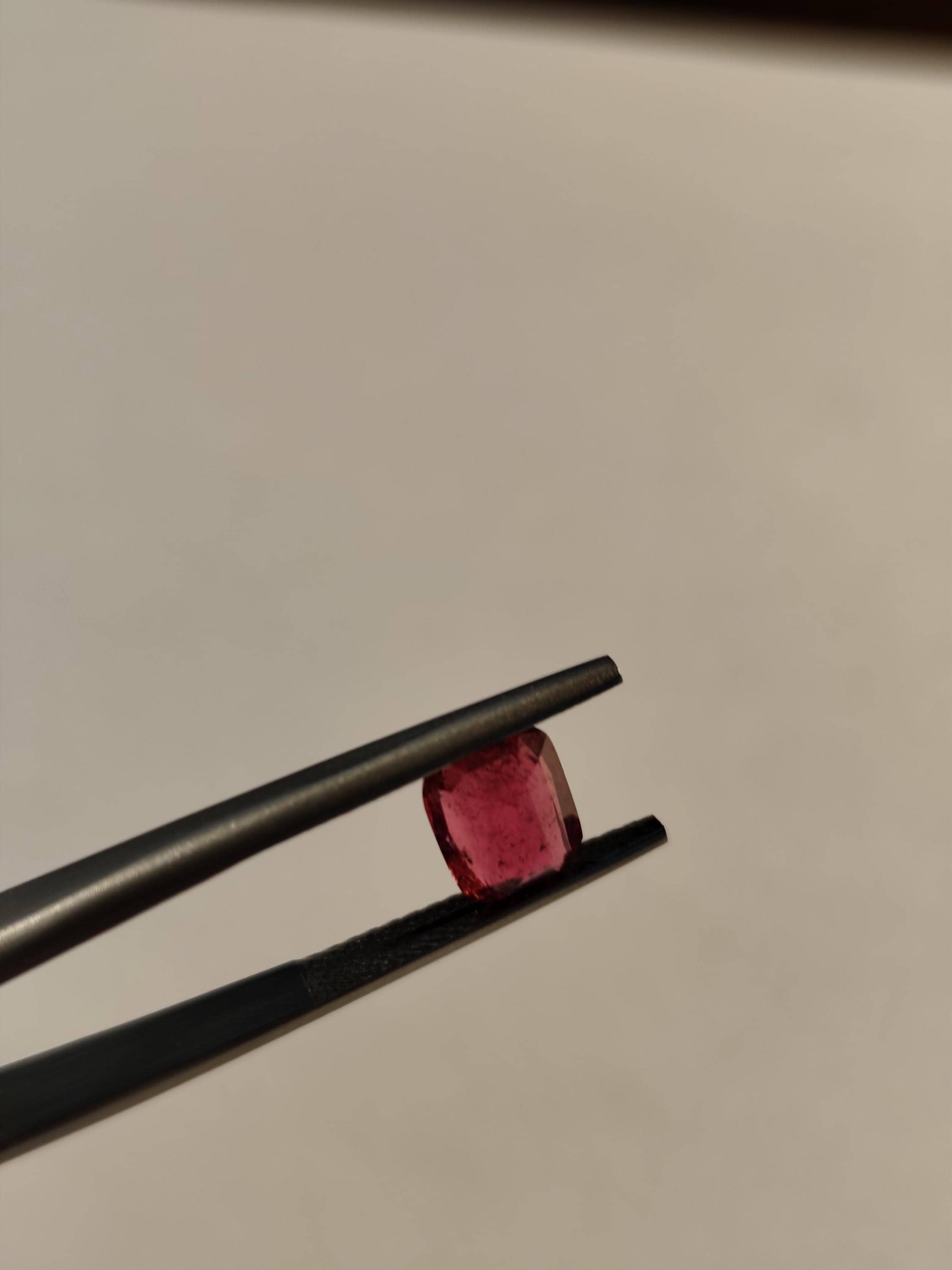 Natural Rubellite Tourmaline 1.73 Ct – Rich Raspberry Red – Cushion Cut – Afghanistan – Loose Gemstone