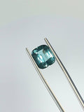 Natural Seafoam Tourmaline Gemstone, 4.83 Ct Cushion Cut Loose Stone, Certified