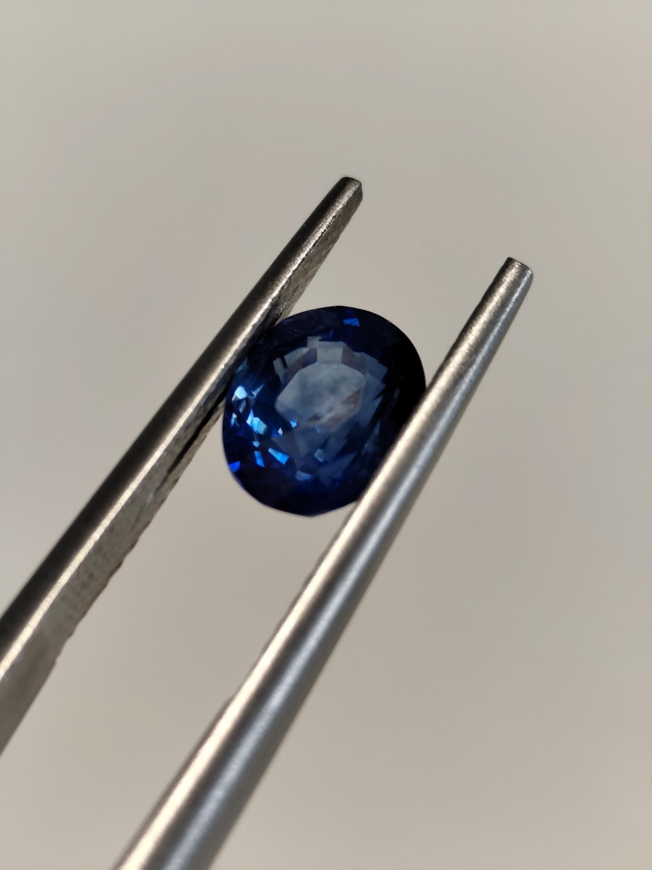 Natural 2.02 CT Royal Blue Sapphire | Sri Lanka | Certified Loose Gemstone | Engagement Ring Stone
