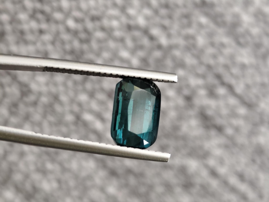 3.10 Ct Natural Indicolite Tourmaline Afghanistan No Heat Deep Indigo Teal Loose Gemstone