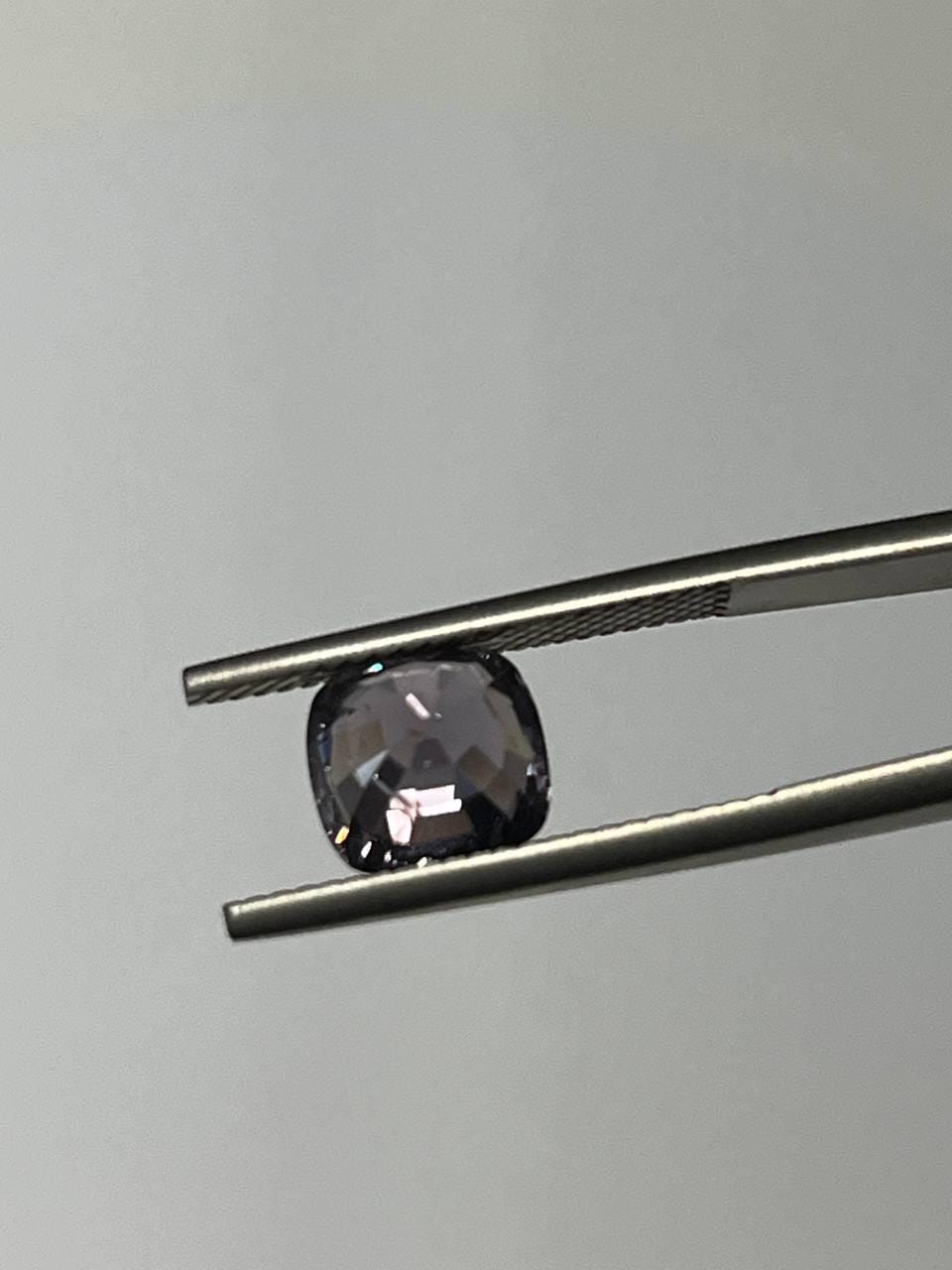 Natural  2.57 CT Purplish Grey Cushion Spinel Gemstone | Burma | Loose Stone