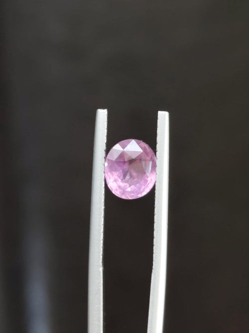 1.57 Ct Natural Unheated Padparadscha Certified Pinkish Orange Oval Sapphire | Sri Lanka Ceylon