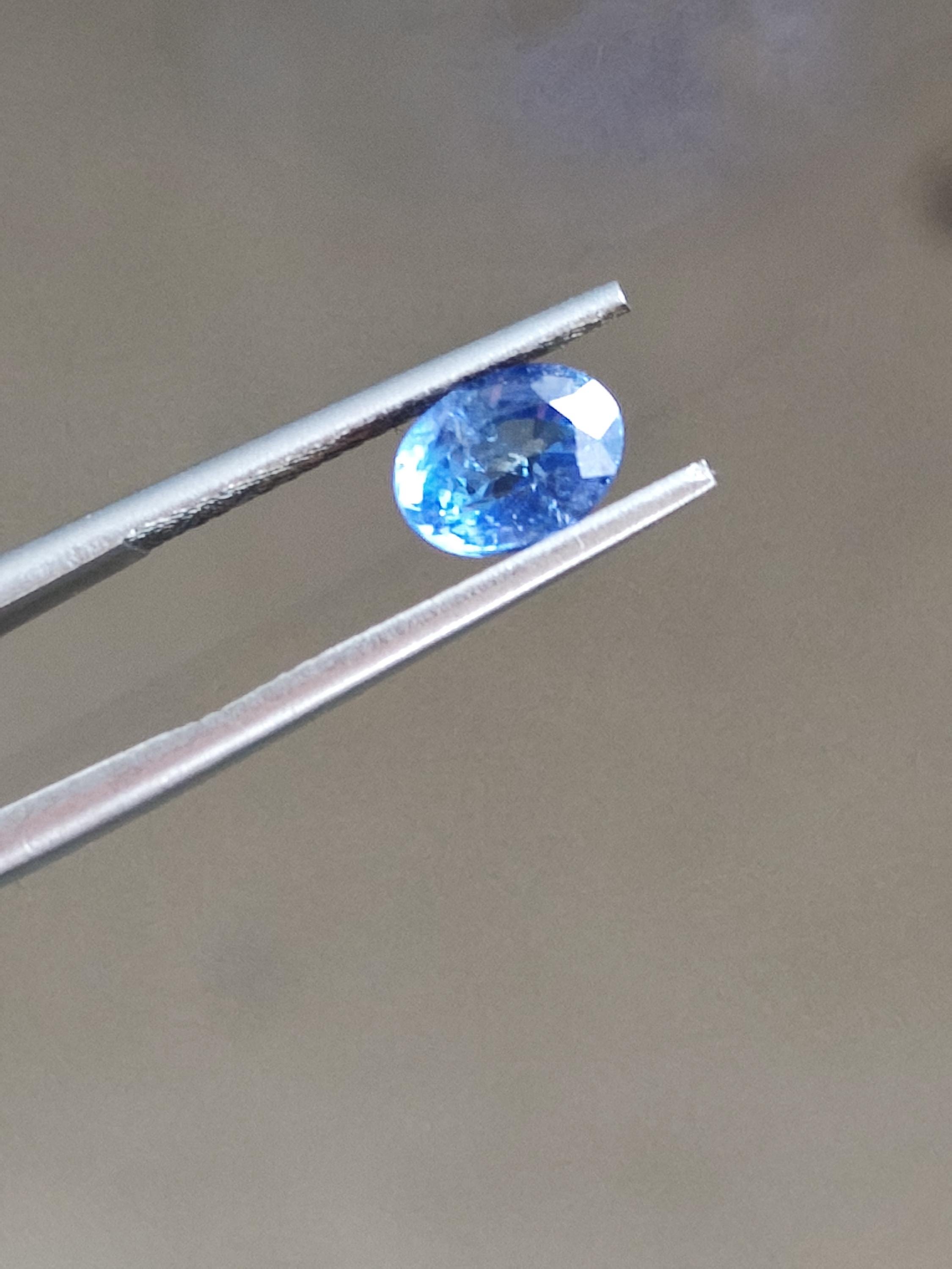 1.69 Ct Unheated Certified Royal Blue Sapphire Natural Loose Oval Corundum Engagement Ring