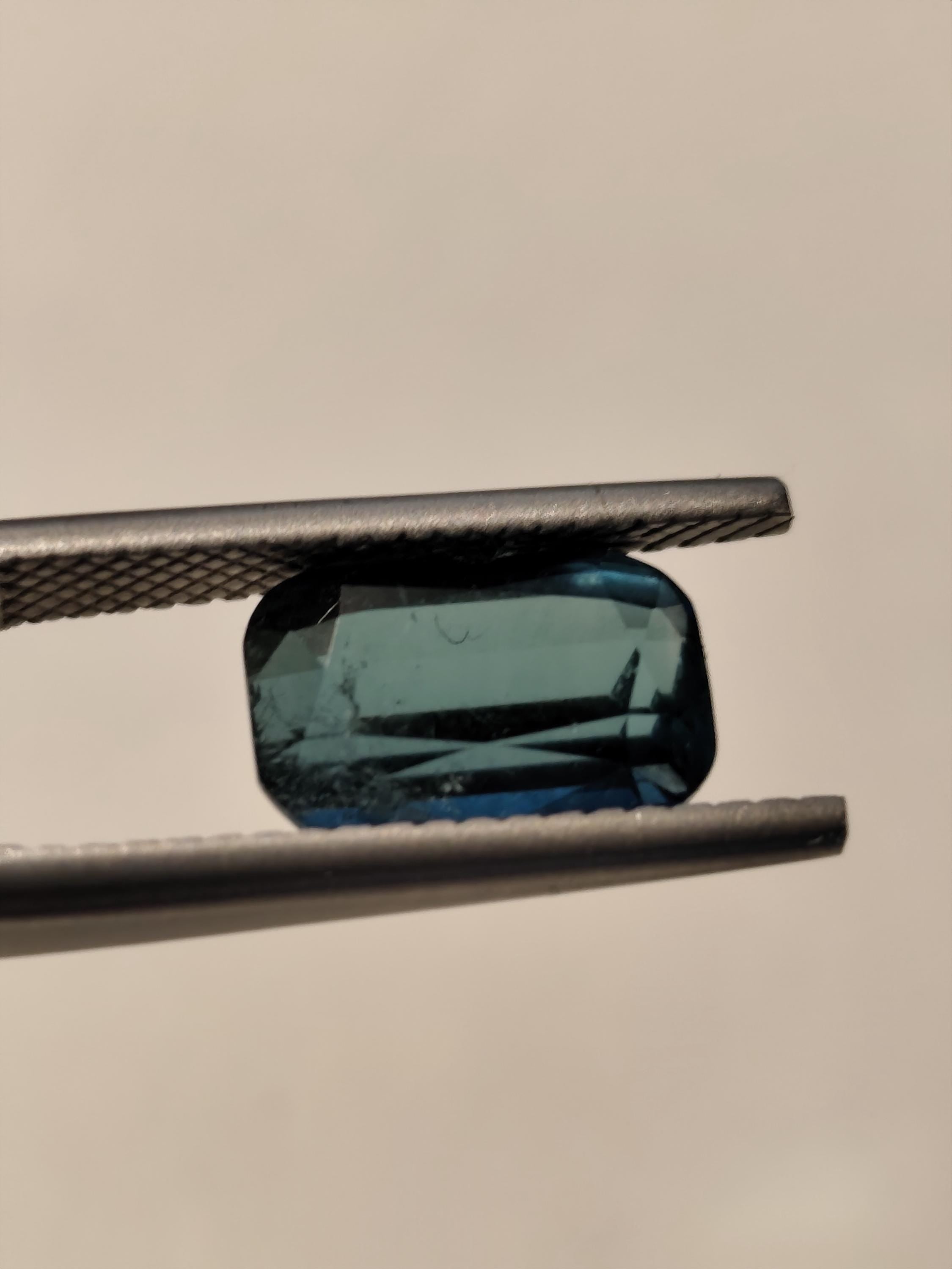 Natural Teal Tourmaline 3.09 Ct Cushion Cut Afghan Blue Green Indicolite Loose Gemstone