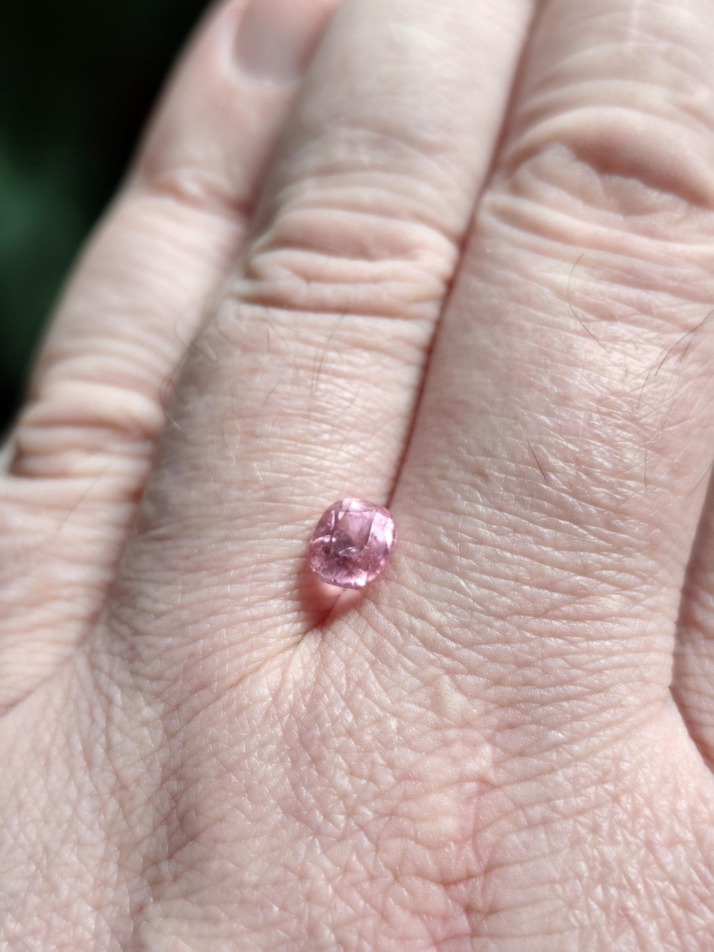Natural Pink Tourmaline 1.57 CT Cushion / Soft Romantic Pink Gemstone for Ring / Afghan Origin