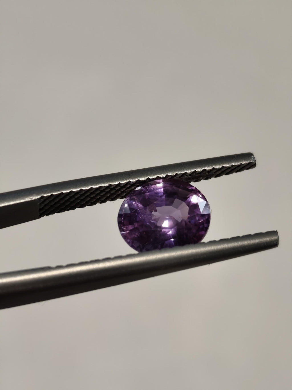 Unheated Ceylon Pink Sapphire 1.78 Ct Oval Purplish Pink Loose Gemstone