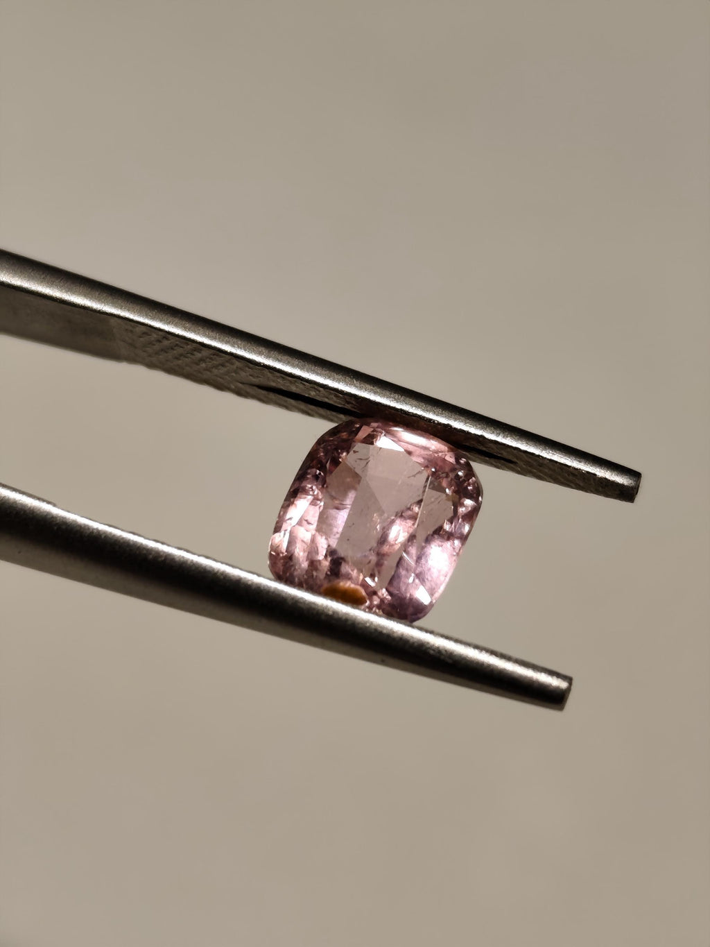 Natural 1.45 Ct Light Pink Tourmaline  Cushion Cut  Afghan Blush Gemstone Loose Stone