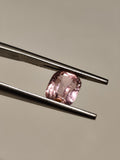 Natural 1.45 Ct Light Pink Tourmaline  Cushion Cut  Afghan Blush Gemstone Loose Stone