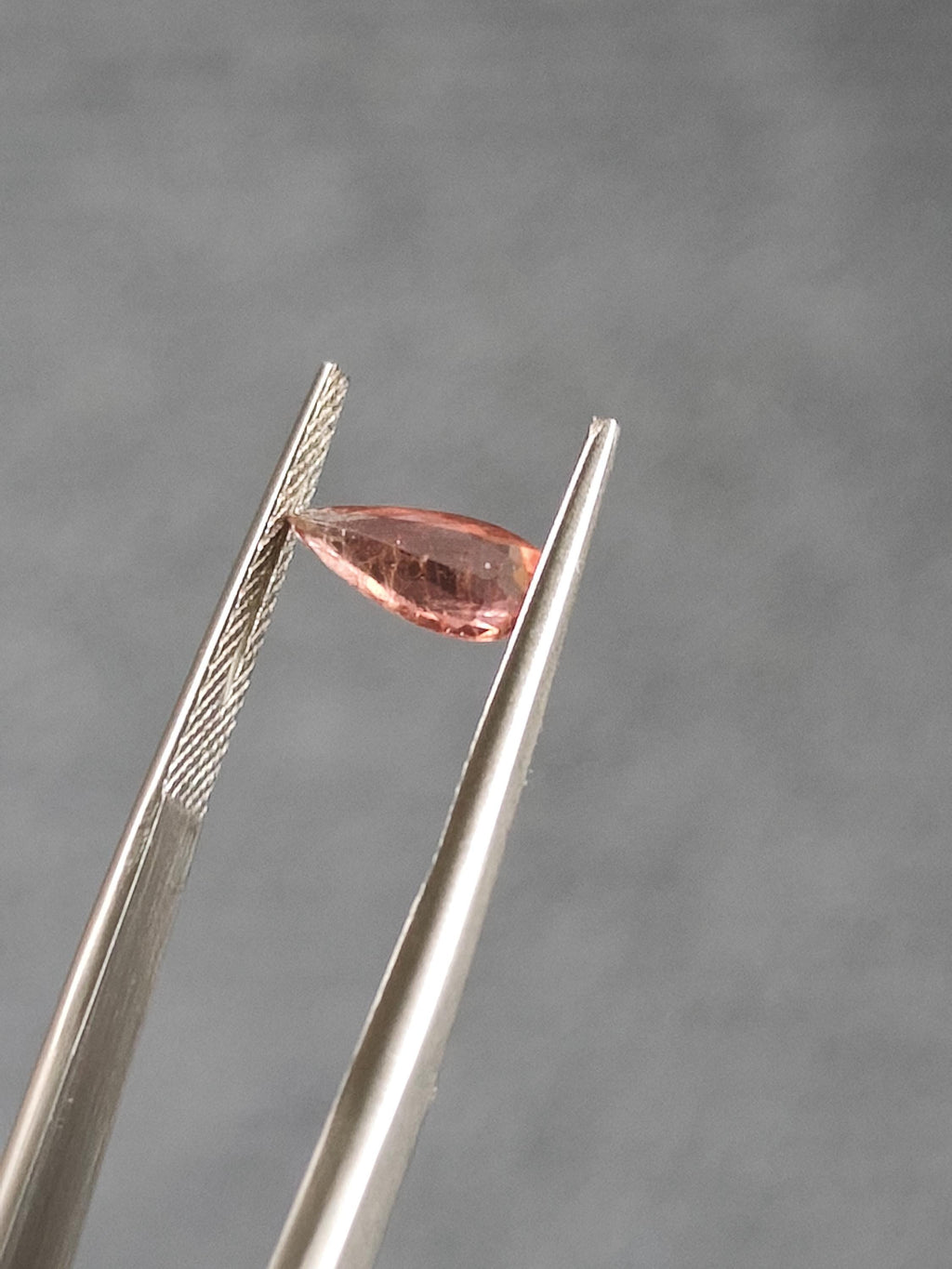 Rare Natural Vayrynenite 0.77 Ct Salmon Pink Pear Gem Afghanistan