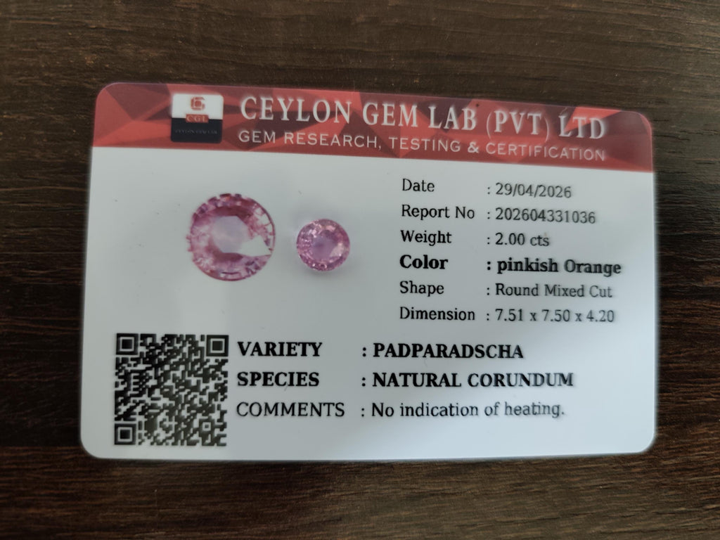 2.00 Ct Unheated Pastel Pink Sapphire | Sri Lanka | Certified Natural Corundum