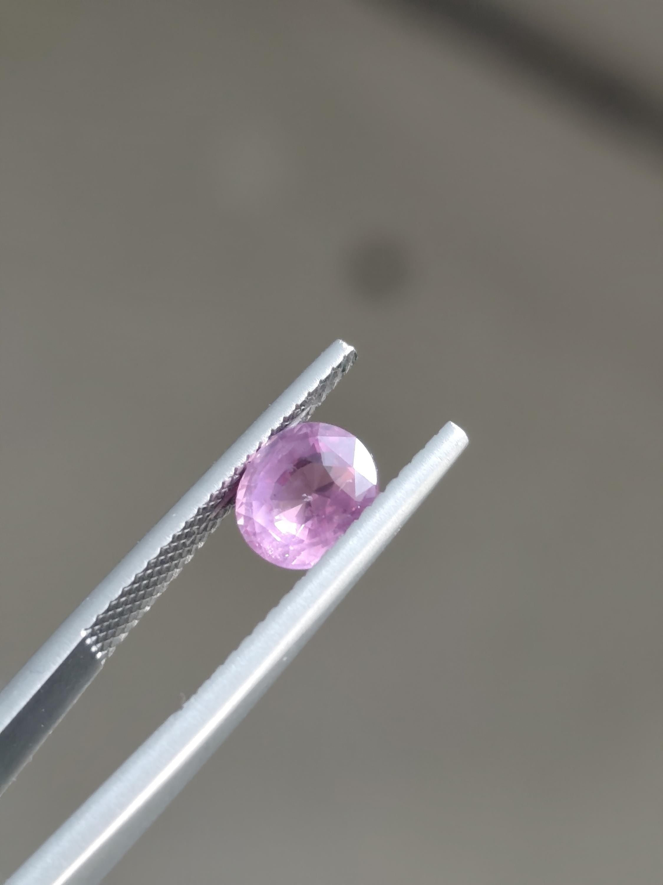 1.57 Ct Natural Unheated Padparadscha Certified Pinkish Orange Oval Sapphire | Sri Lanka Ceylon