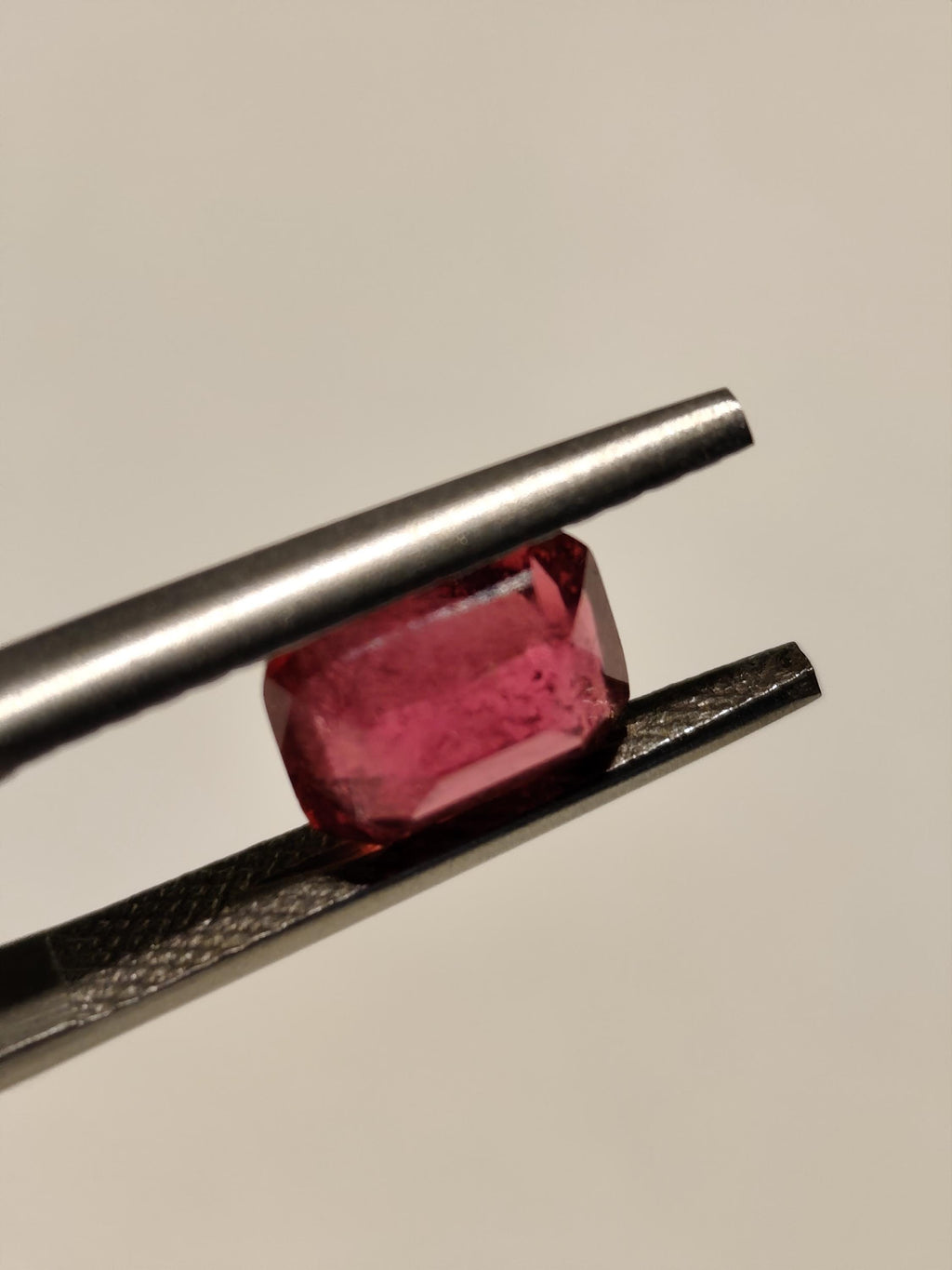 1.93 Ct Natural Rubellite Tourmaline – Pinkish Red Cushion Cut – Afghan Gemstone – Loose Stone