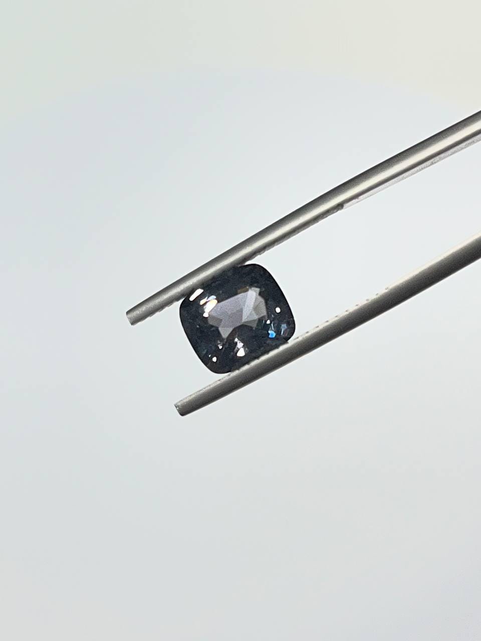 Natural Grey Spinel 2.11 Ct Cushion Gemstone | Burma Origin, No Heat Treatment