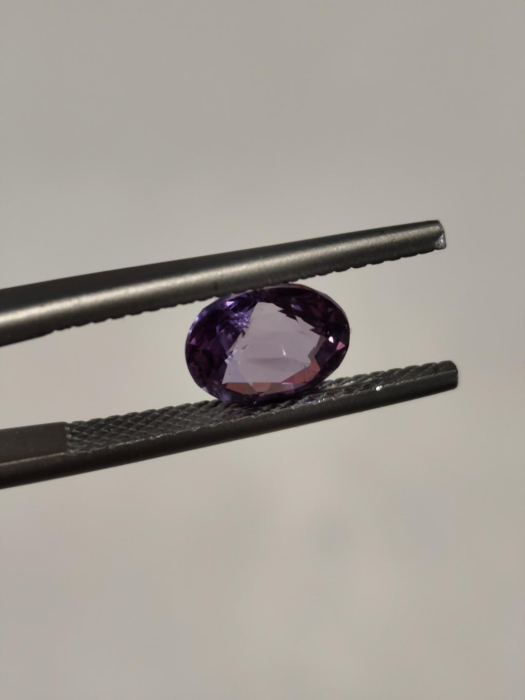 Unheated Ceylon Pink Sapphire 1.78 Ct Oval Purplish Pink Loose Gemstone