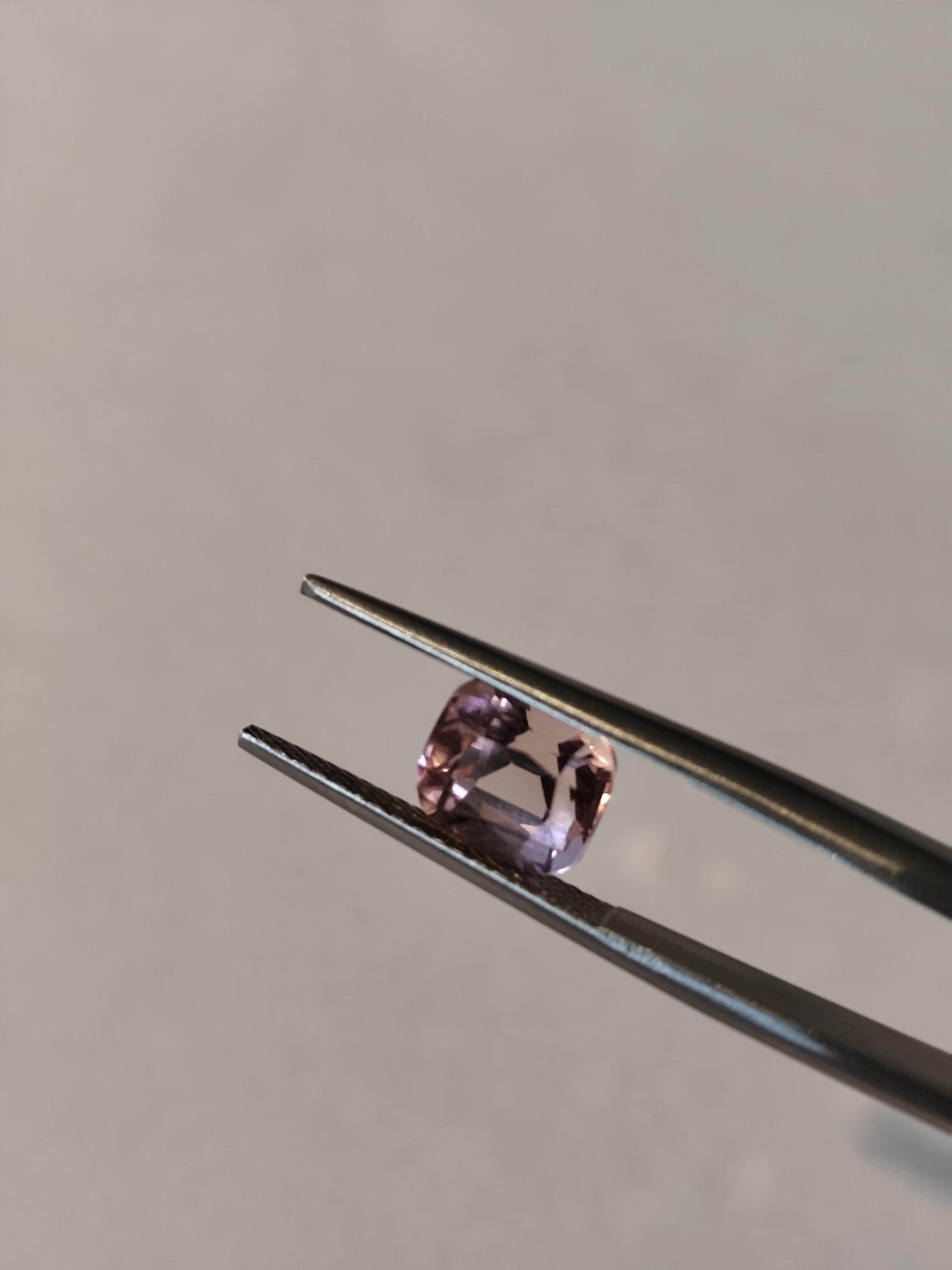 2.39 Ct Light Pink Tourmaline Cushion Cut | Bubblegum Pastel | Natural Afghanistan Tourmaline