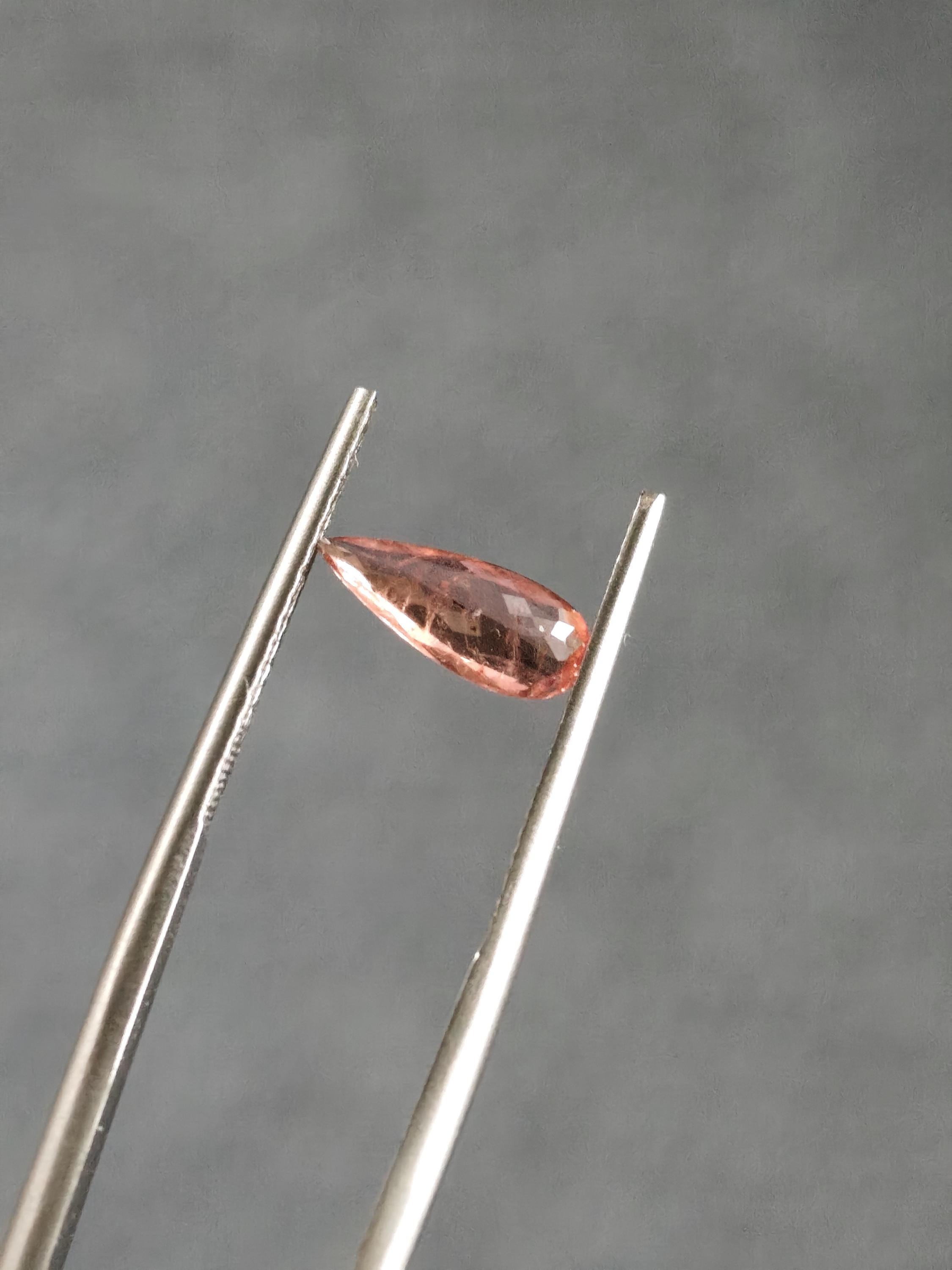 Rare Natural Vayrynenite 0.77 Ct Salmon Pink Pear Gem Afghanistan
