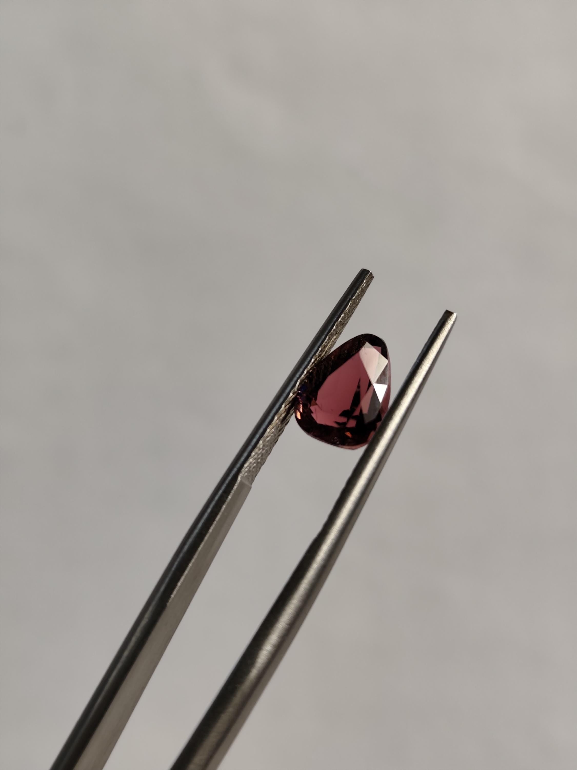 Natural 1.75 Ct Rubellite Tourmaline Vivid Raspberry Red Loose Gemstone Afghanistan Sparkling Custom Jewelry