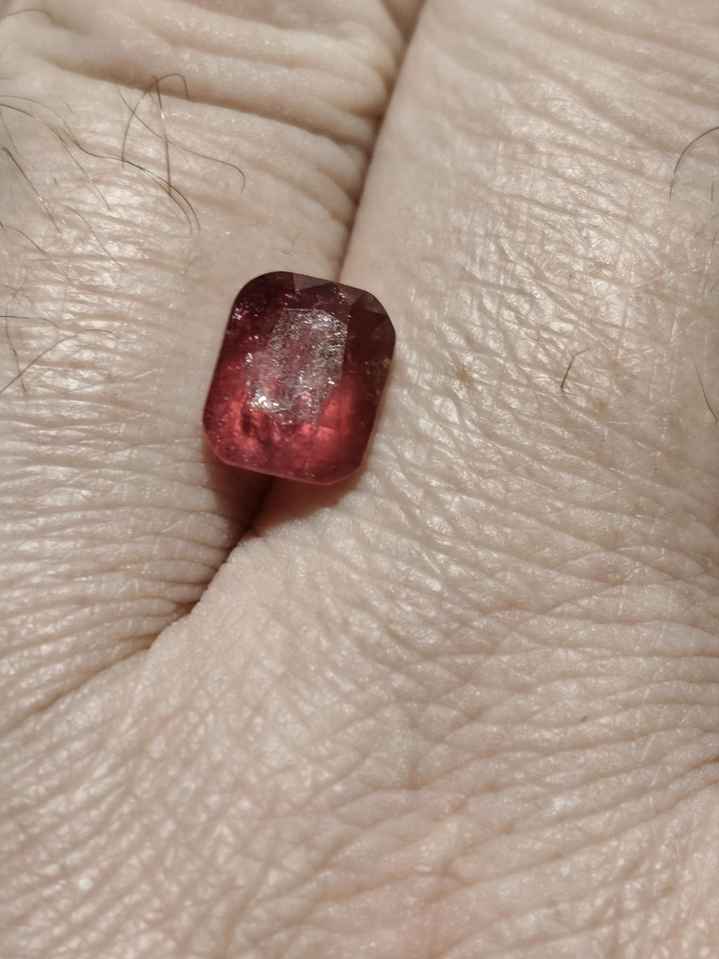 Natural Rubellite Tourmaline 3.20 Ct  Pinkish Red  Cushion Cut Loose Gemstone Afghan