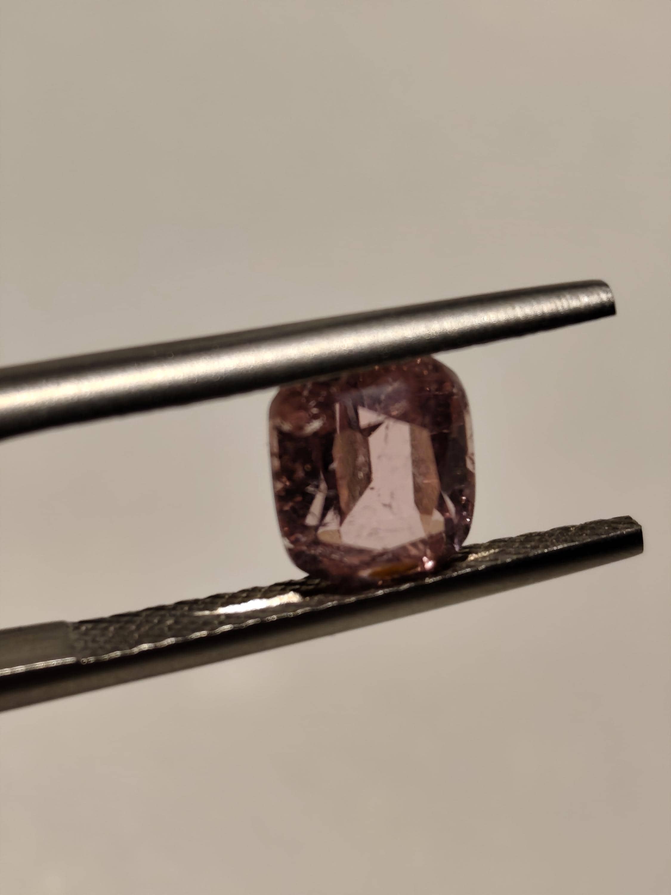 Natural 1.45 Ct Light Pink Tourmaline  Cushion Cut  Afghan Blush Gemstone Loose Stone