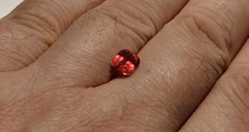 1.93 Ct Natural Rubellite Tourmaline – Pinkish Red Cushion Cut – Afghan Gemstone – Loose Stone