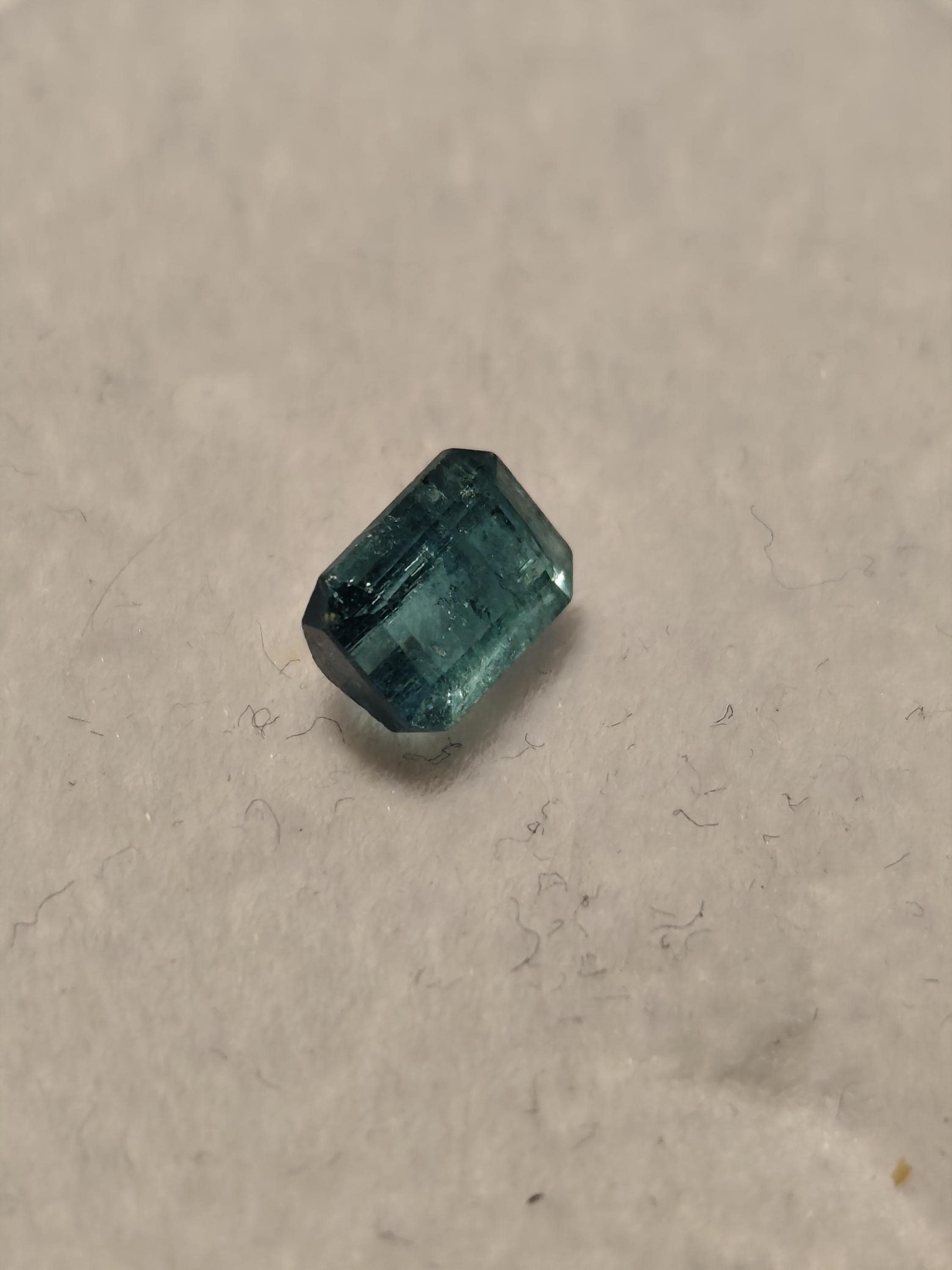 0.92 Ct Natural Afghan Blue-Green Tourmaline – Lagoon Teal Emerald Cut Loose Gemstone