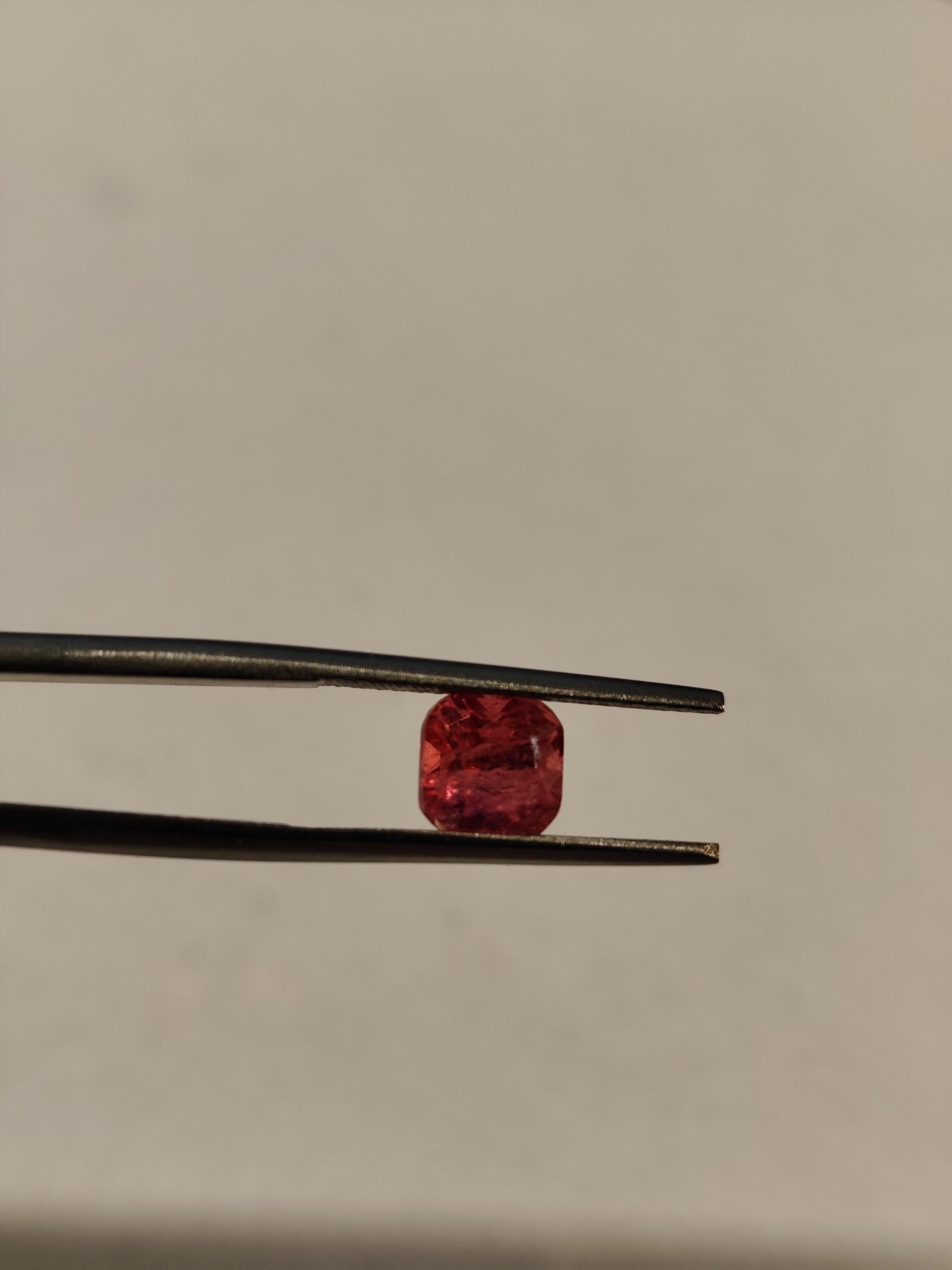 1.54 CT Natural Rubellite Tourmaline – Deep Raspberry Pink Cushion Cut – Afghan - Gemstone for Jewelry