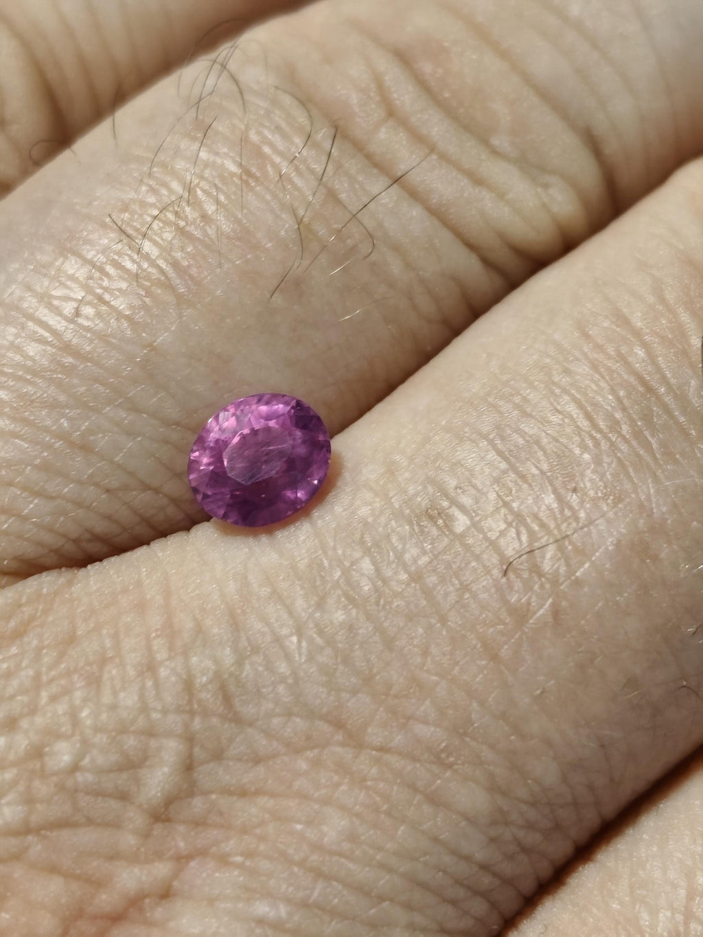 Vivid Hot Pink Sapphire 1.61ct Natural Ceylon Oval Cut Loose Gemstone