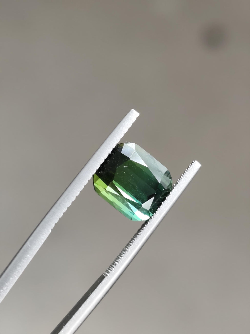 Deep Teal Green Bi Color Tourmaline 4.37 Ct Eye Clean Afghanistan Stone