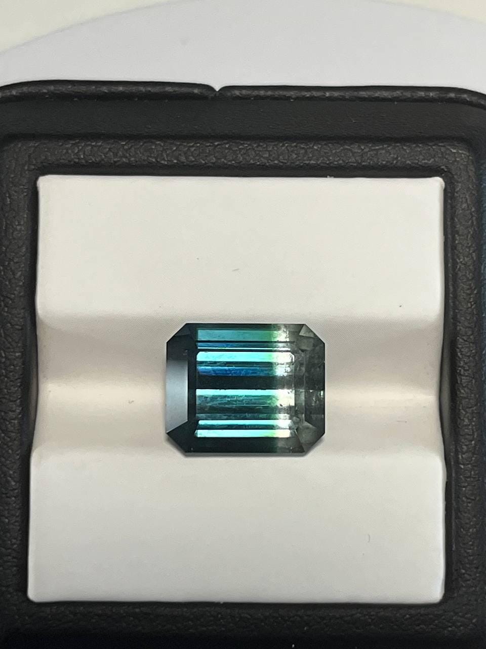 Natural Bi-Color Tourmaline Blue and Light Green 12.23 CT