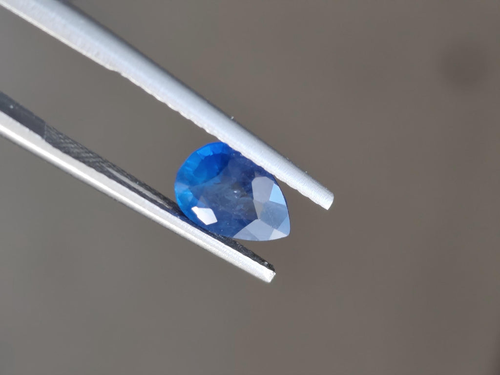 Natural Vivid Electric Blue Sapphire 1.69 Ct Pear Cut Heated Loose Gemstone Certified Corundum