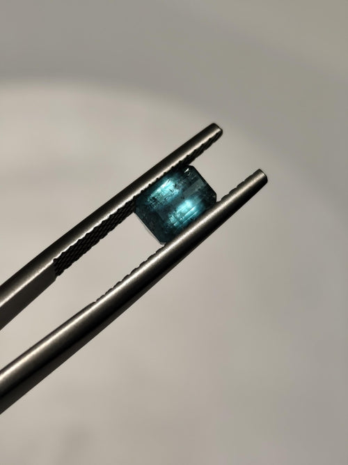0.92 Ct Natural Afghan Blue-Green Tourmaline – Lagoon Teal Emerald Cut Loose Gemstone