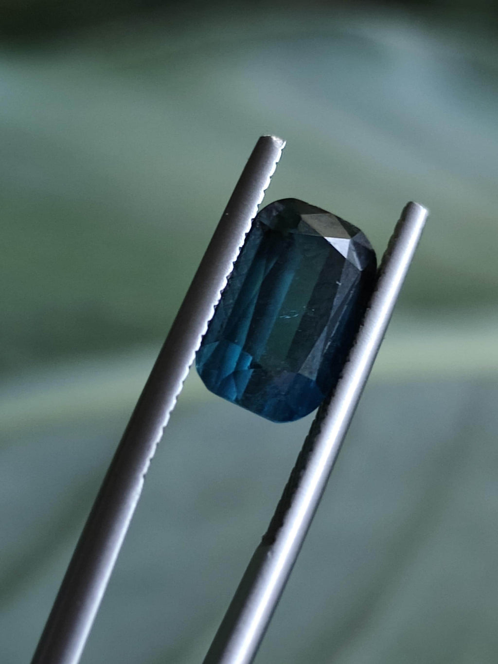 Natural Teal Tourmaline 3.09 Ct Cushion Cut Afghan Blue Green Indicolite Loose Gemstone