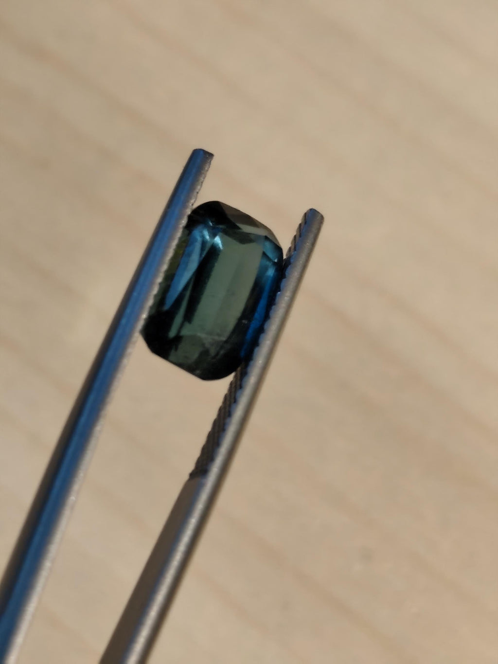 Natural Teal Tourmaline 3.09 Ct Cushion Cut Afghan Blue Green Indicolite Loose Gemstone