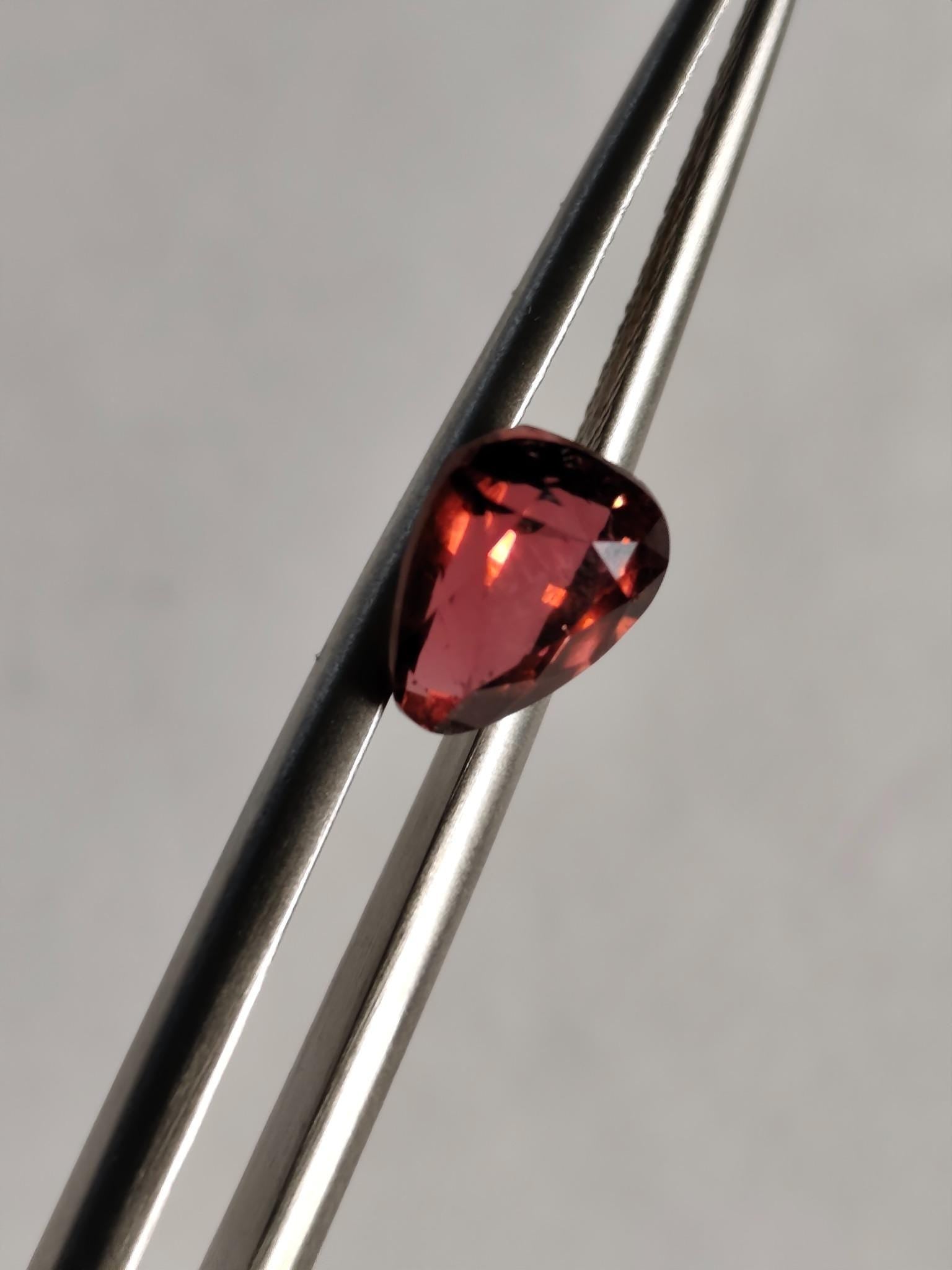 Natural 1.75 Ct Rubellite Tourmaline Vivid Raspberry Red Loose Gemstone Afghanistan Sparkling Custom Jewelry